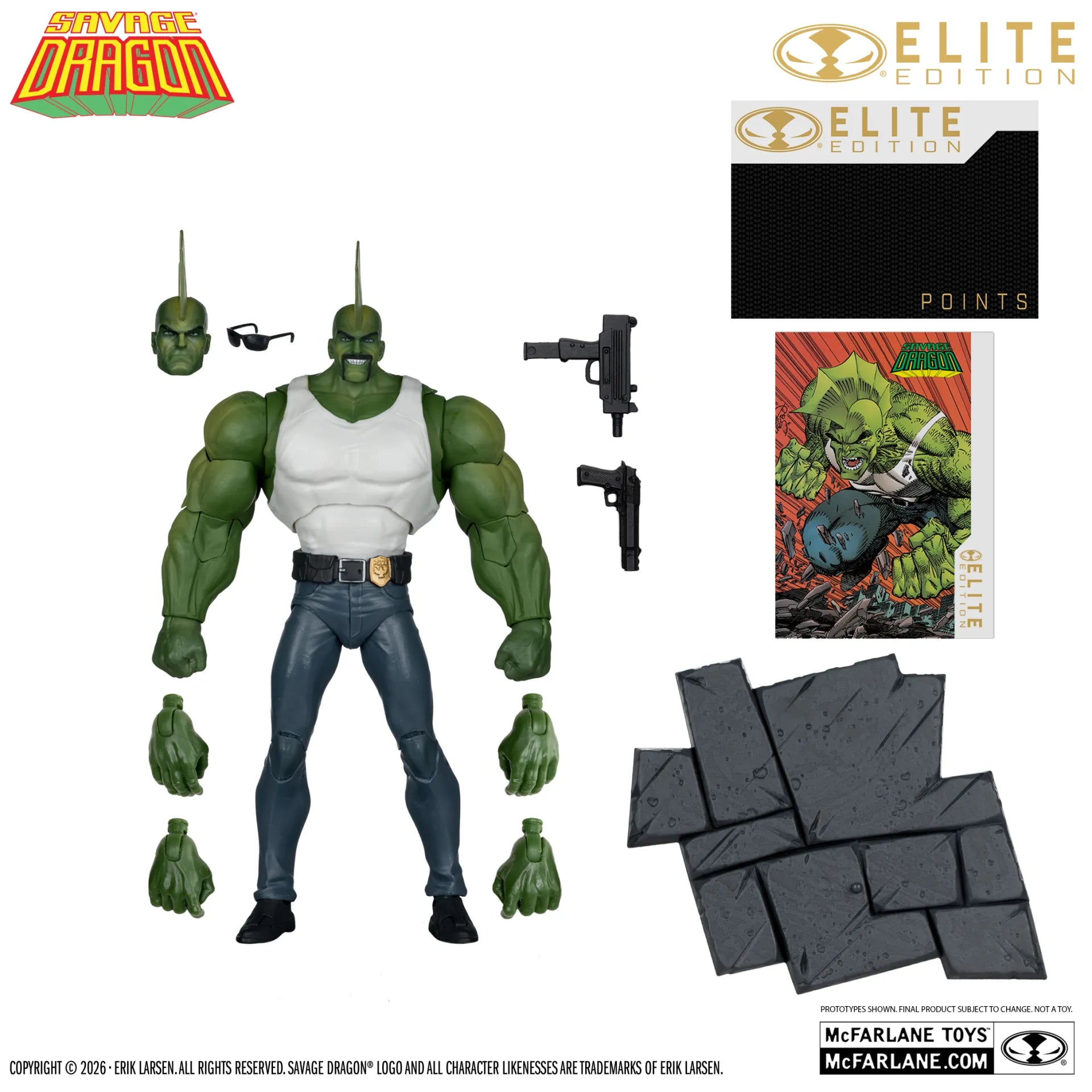MCFARLANE ELITE EDITION  SAVAGE DRAGON  ACTION FIGURE