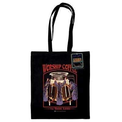 STEVEN RHODES WORSHIP COFFEE TOTE BAG