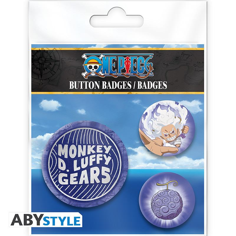 ONE PIECE LUFFY GEAR 5TH BADGE PACK