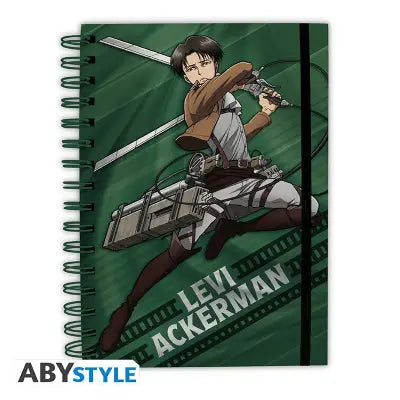 ATTACK ON TITAN LEVI SPIRAL NOTEBOOK