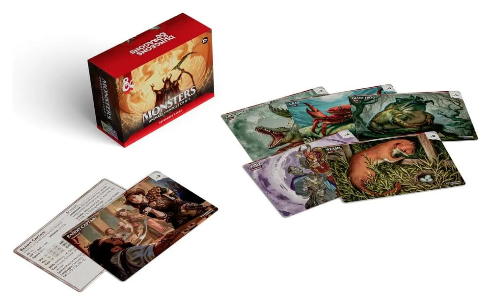 DUNGEONS & DRAGONS REFERENCE CARDS MONSTERS (ANIMALS AND NPCS) ENG