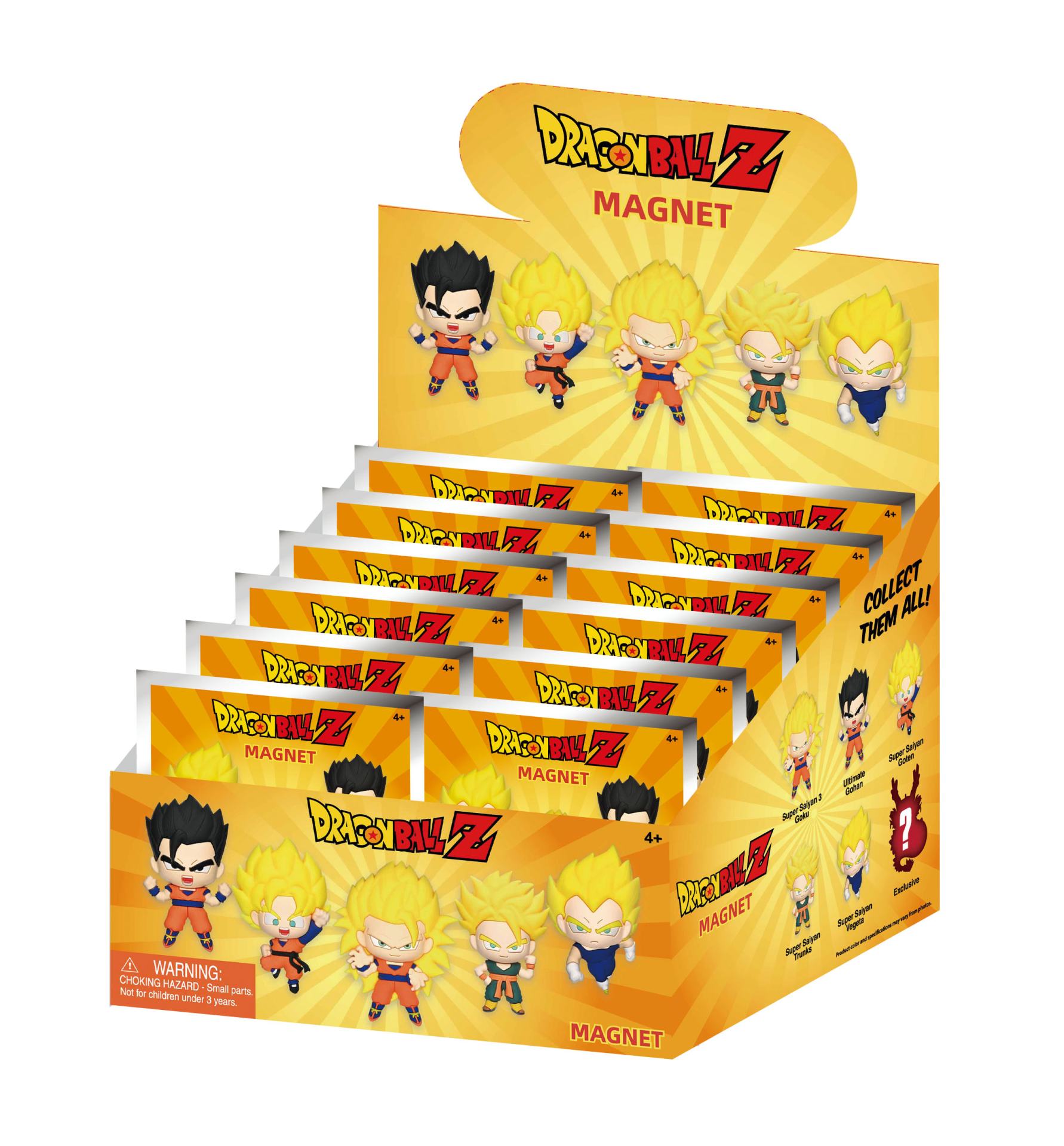 DRAGONBALL Z MAGNETS BLIND PACK DISPLAY (12)