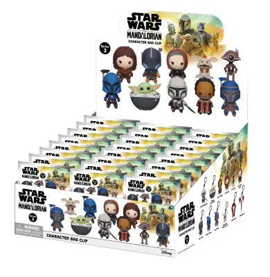 STAR WARS MANDALORIAN S3 BAG CLIP BLIND BOX DISPLAY (24)