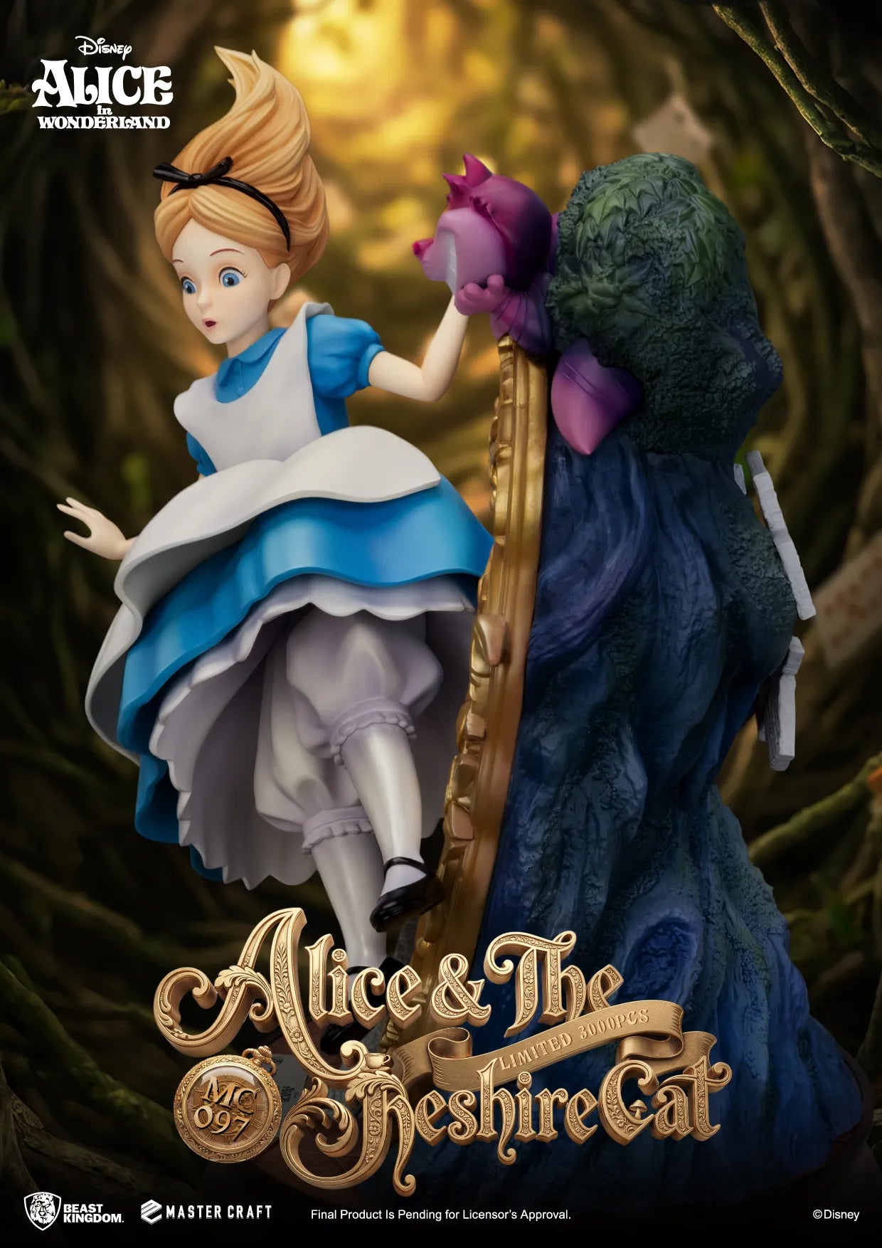 ALICE IN WONDERLAND & THE CHESHIRE CAT MASTER CRAFT STATUE
