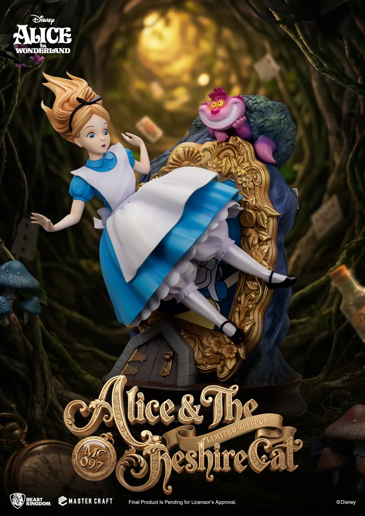 ALICE IN WONDERLAND & THE CHESHIRE CAT MASTER CRAFT STATUE