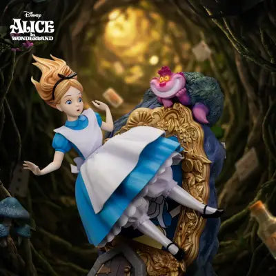 ALICE IN WONDERLAND & THE CHESHIRE CAT MASTER CRAFT STATUE