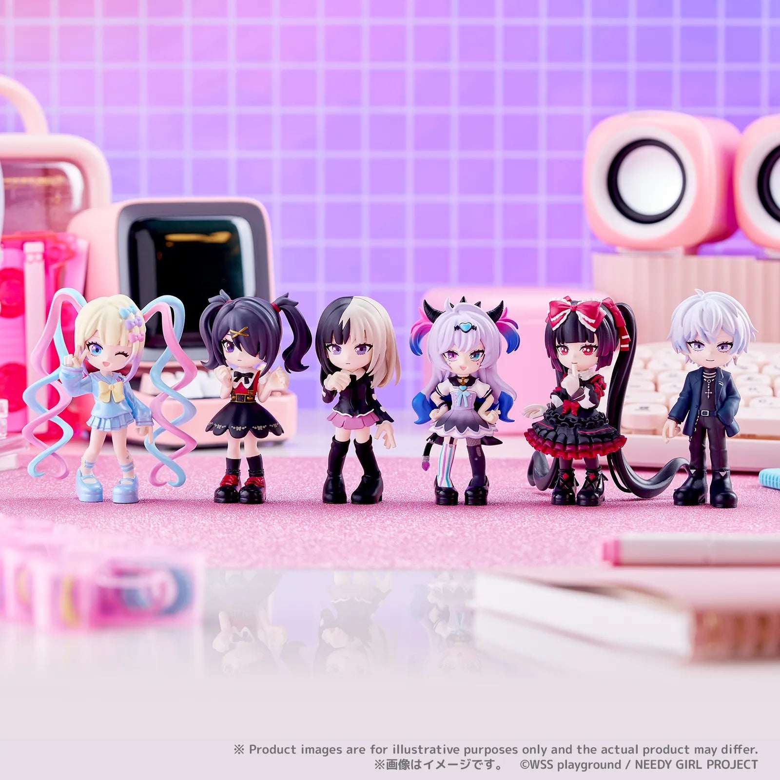 NEEDY GIRL OVERDOSE PALVERSE MINI FIGURE SET (6)