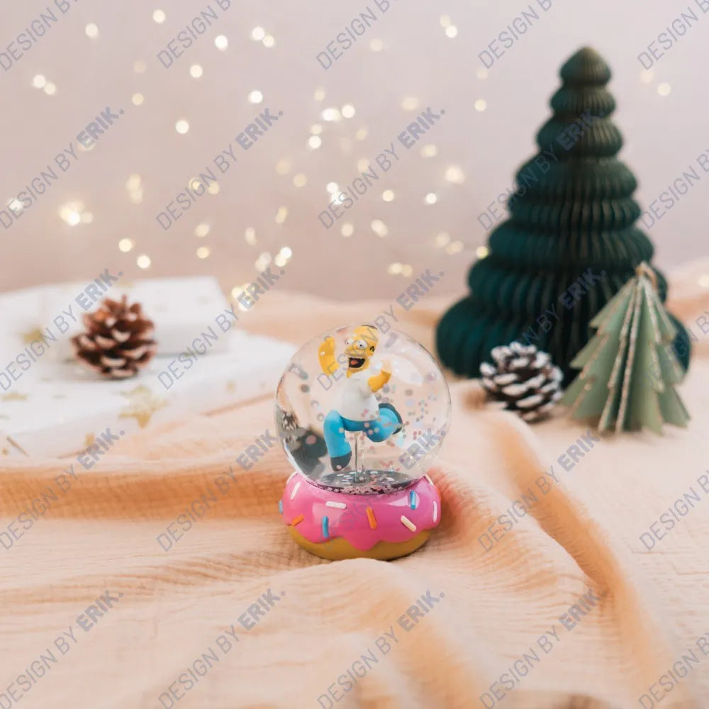 THE SIMPSON HOMER DONUT SNOWGLOBE