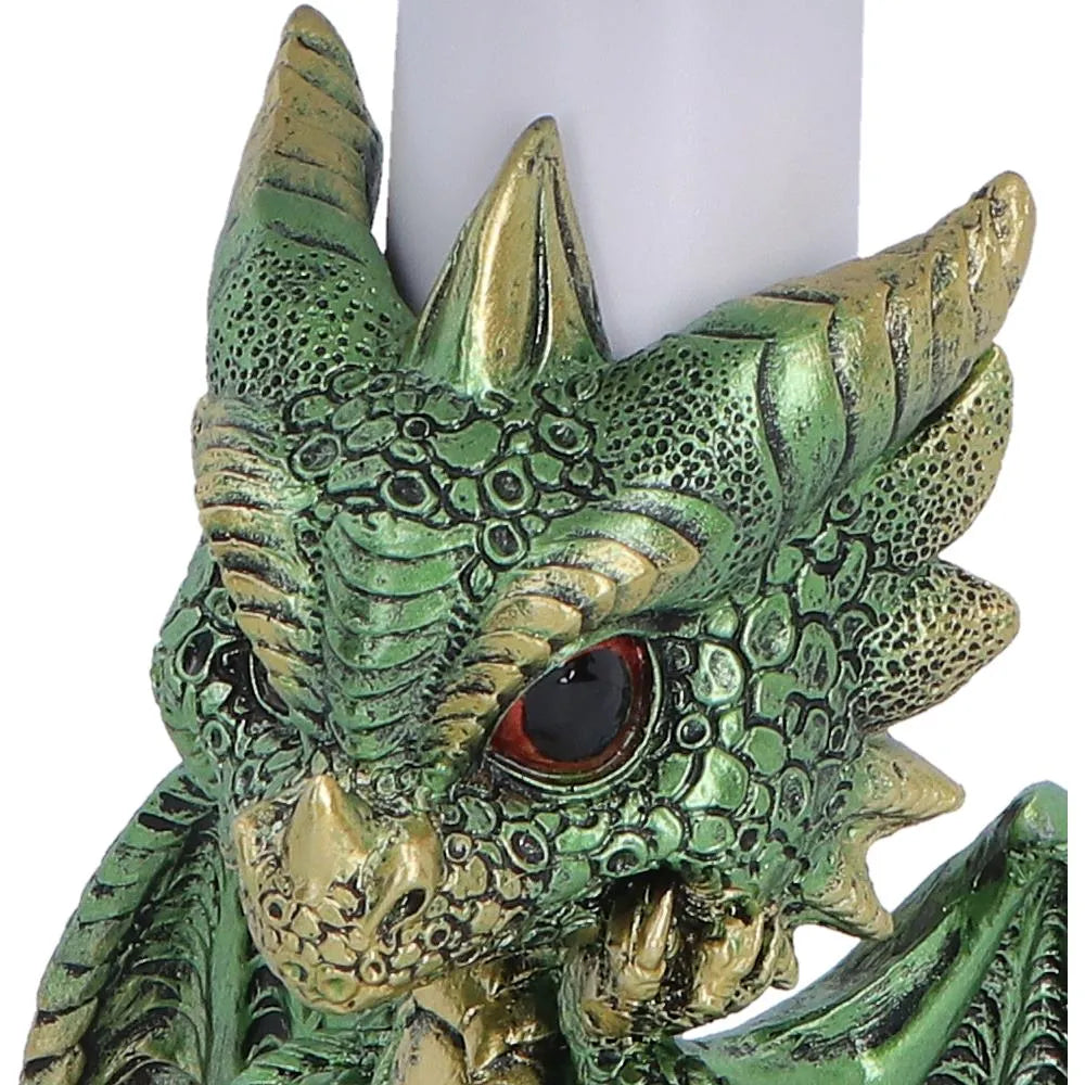 GREEN BOOK DRAGON LAMP