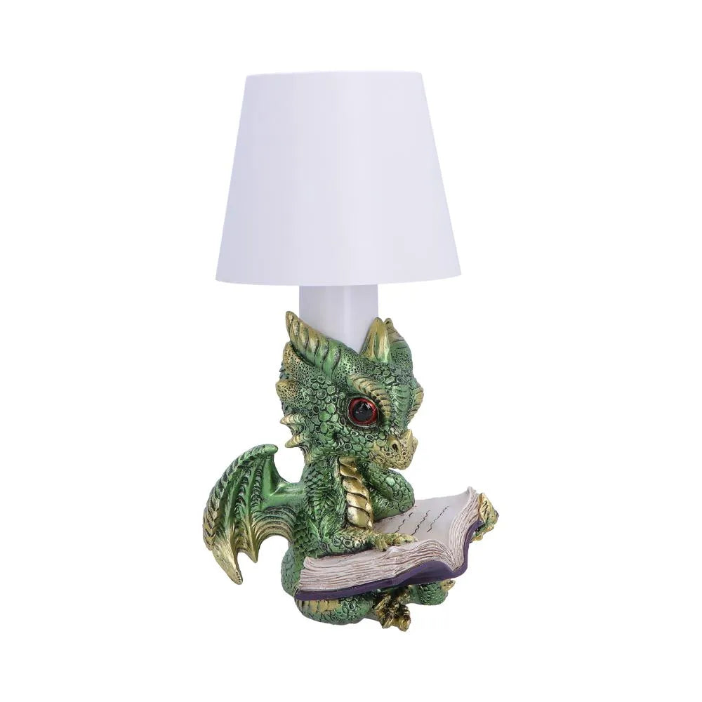 GREEN BOOK DRAGON LAMP