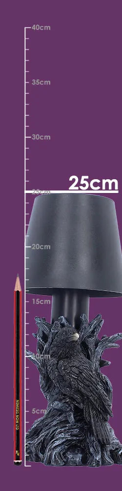 NEVERMORE GOTHIC RAVEN LED LAMP