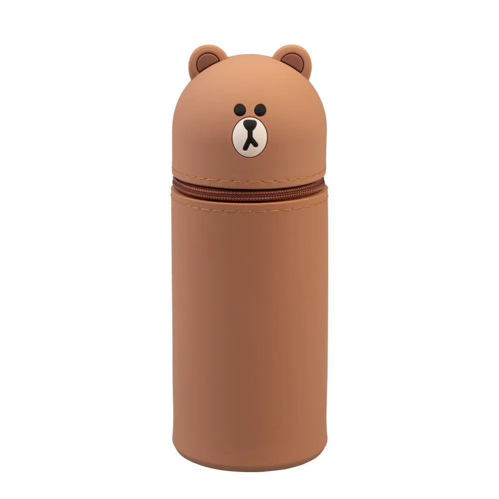 LINE FRIENDS BROWN PENCIL CASE