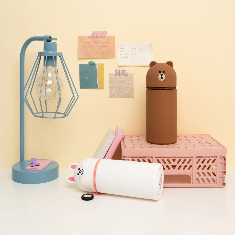 LINE FRIENDS BROWN PENCIL CASE