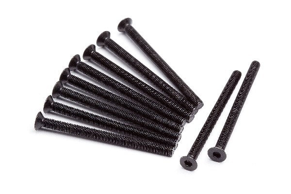 Flat Head Screw M3X40Mm (Hex Socket/10Pcs)