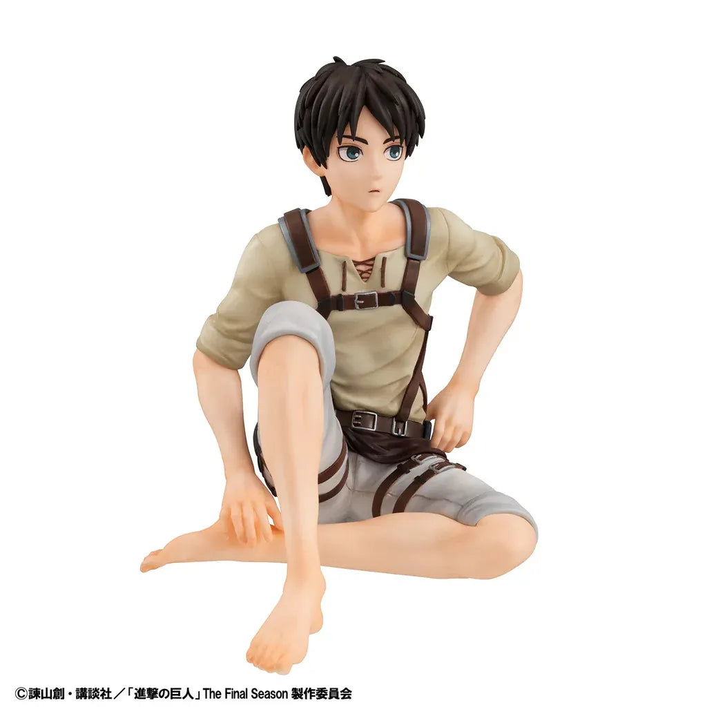 ATTACK ON TITAN PALM SIZE EREN & SQUAD CAPTAIN LEVI G.E.M. STATUE SET