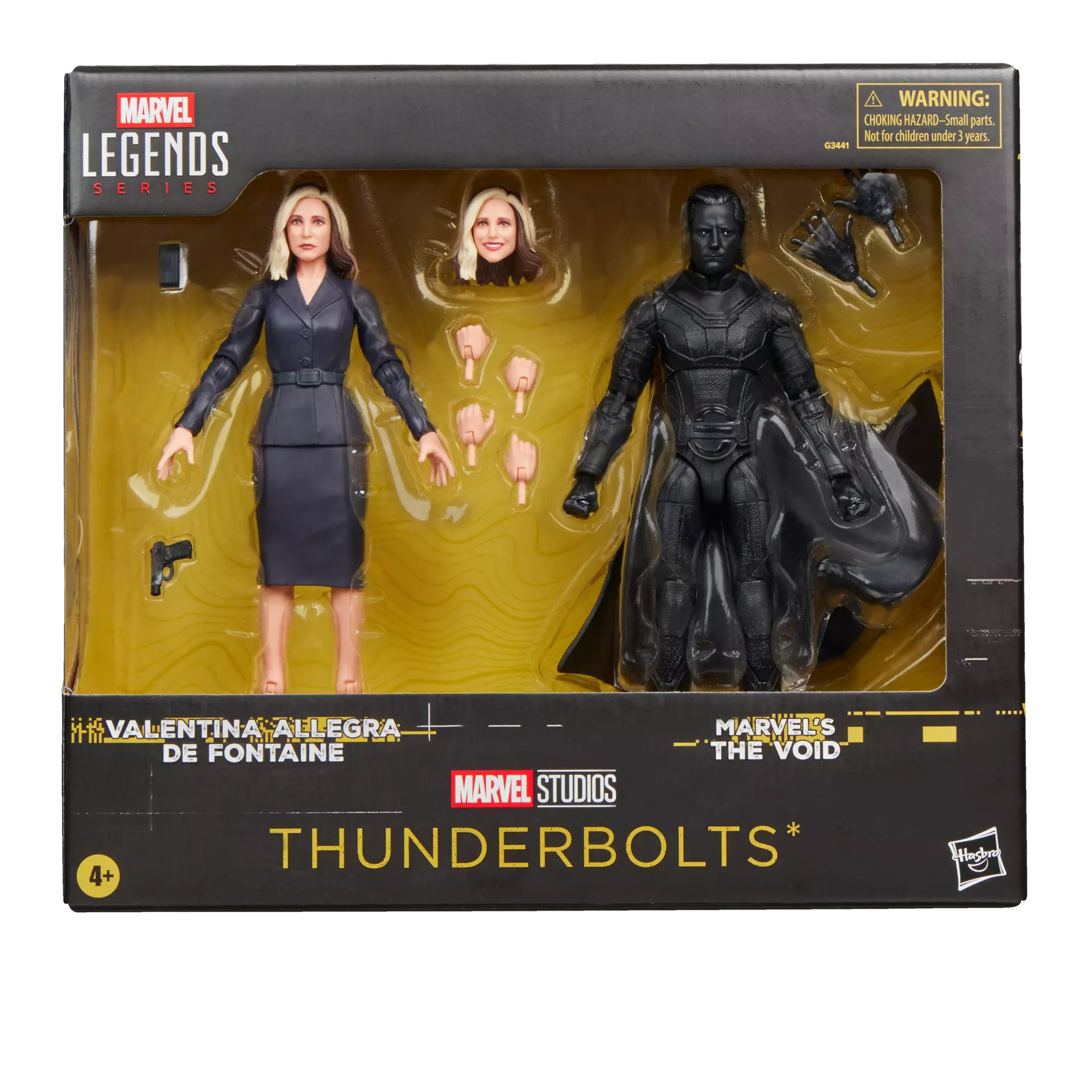 MARVEL LEGENDS THUNDERBOLTS VALENTINA ALLEGRA DE FONTAINE AND THE VOID ACTION FIGURES