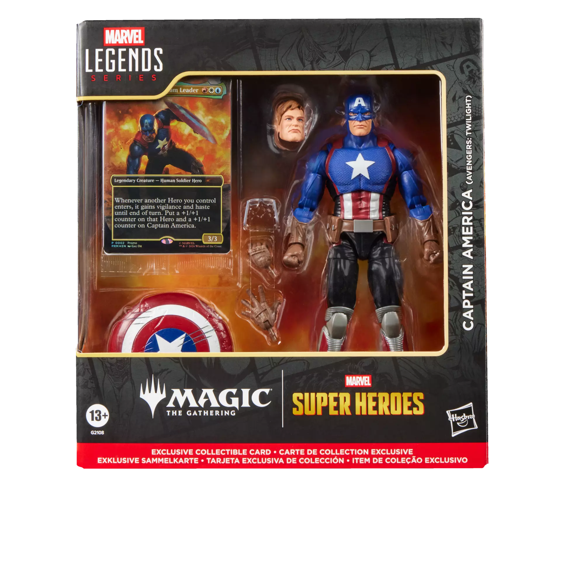MARVEL LEGENDS MAGIC THE GATHERING CAPTAIN AMERICA AVENGERS TWILIGHT ACTION FIGURE