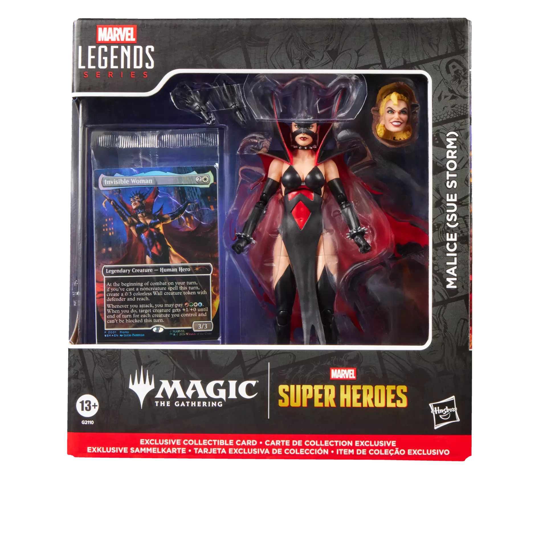 MARVEL LEGENDS MAGIC THE GATHERING MALICE SUE STORM ACTION FIGURE