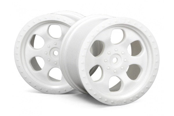 6 Spoke Wheel White (83X56Mm/2Pcs)