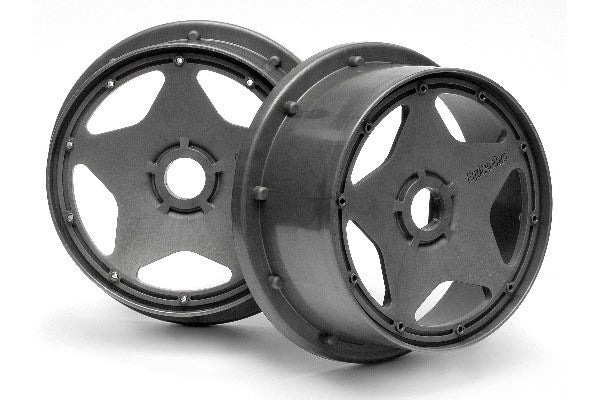 Super Star Wheel Gunmetal Front (120X60Mm/2Pcs/)