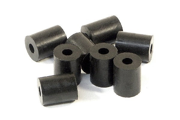 Rubber Tube 3 X 8 10Mm (Shaped/Black/8Pcs)