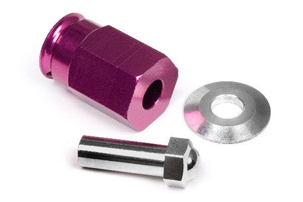 Aluminum Wide Hex Hub 12Mm (24Mm Wide/Purple)