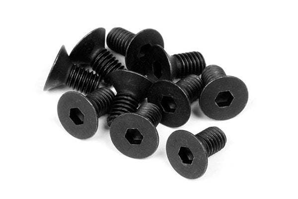 Flat Head Screw M3X6Mm (Hex Socket/10Pcs)