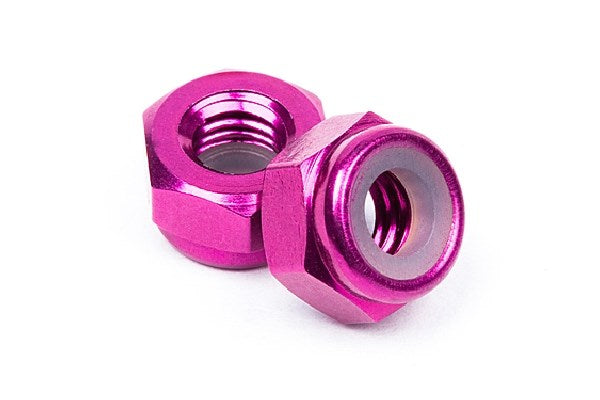 Aluminum Lock Nut M4 (Purple/10Pcs)