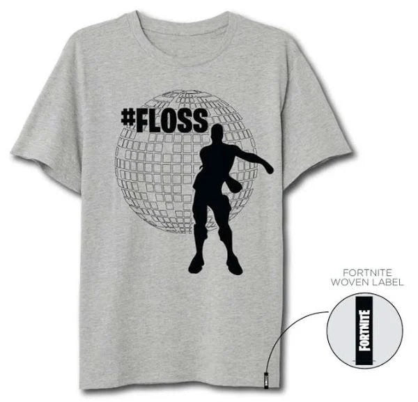 FORTNITE - T-Shirt Floss Grey (XXL)
