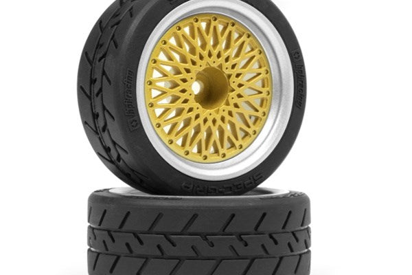 BBS RS Wheels Silver/Gold 26mm (6mm Offset)