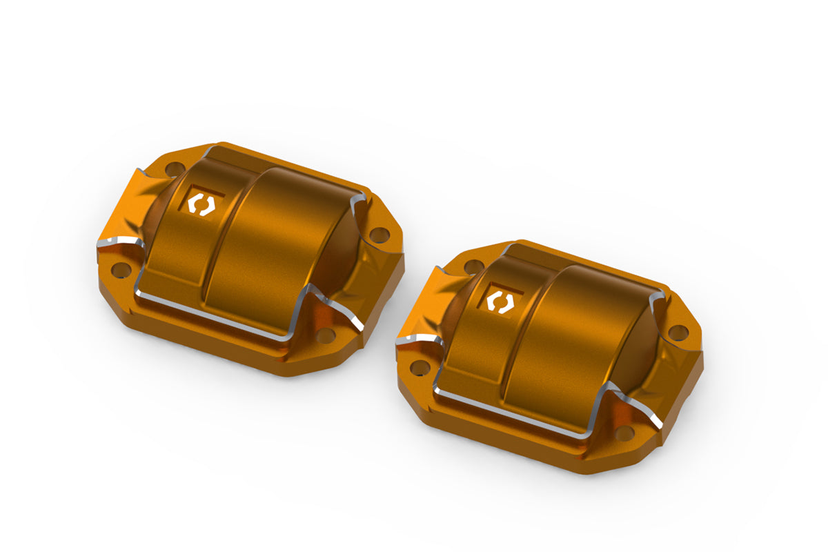 Aluminum Diff Cover (Orange/2pcs)