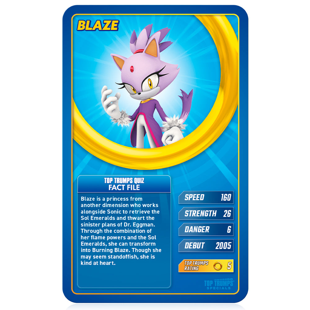 Winning Moves Sonic - Top Trumps Card Game English