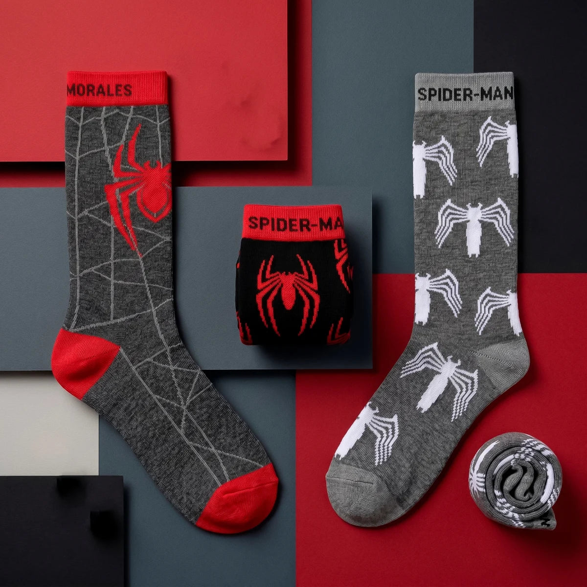MARVEL - Spider-Man - 3 Pairs socks Pack (UK Size 5-10,5)