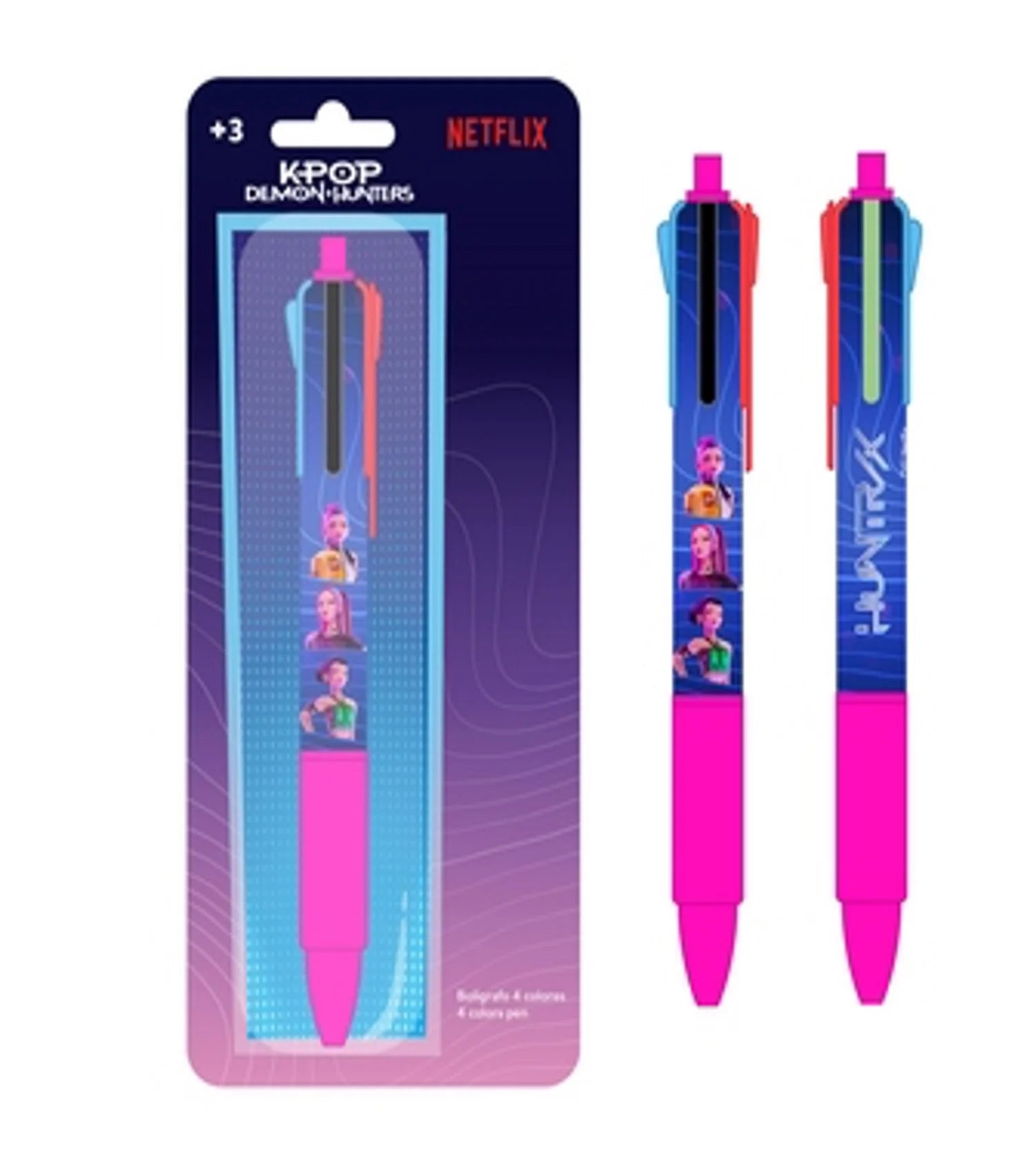 K-POP DEMON HUNTERS - 4 Color Ball Pen