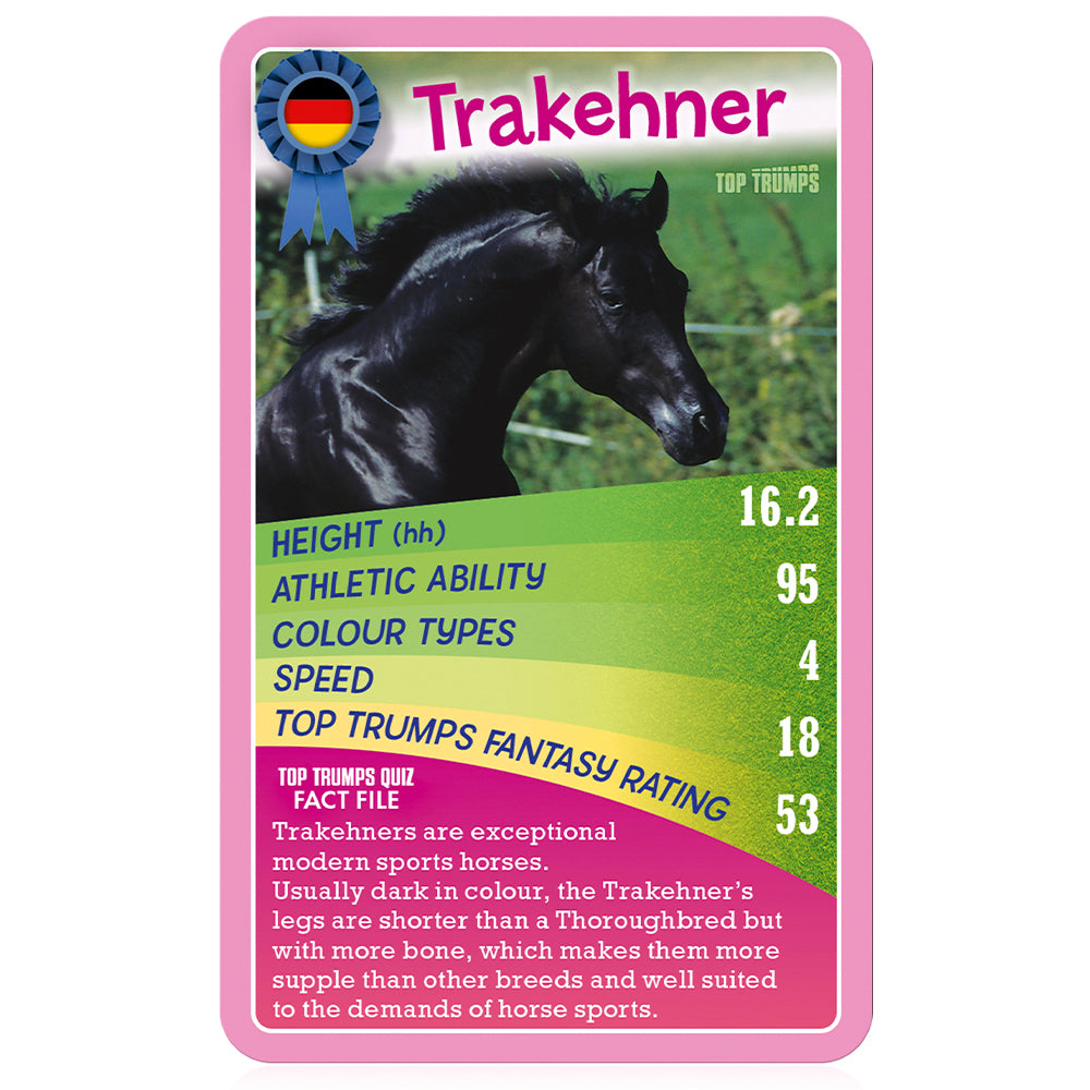 Winning Moves Horses, Ponies and Unicorn - Top Trumps English