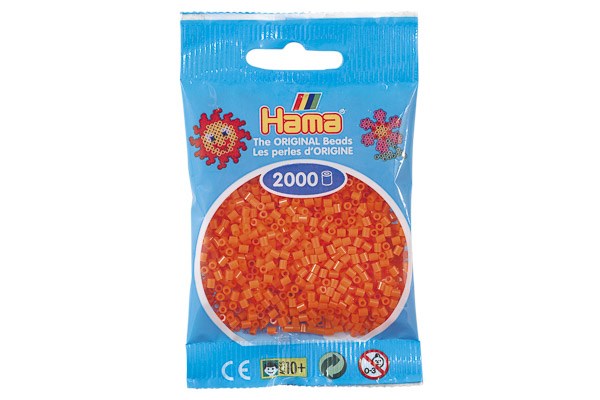 Hama mini perler 2000stk orange