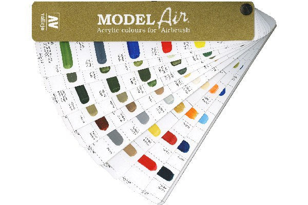 Color chart, hand painted, Model Air A4