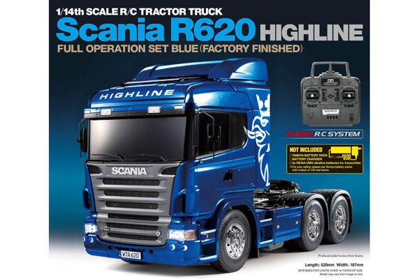 1:14 R/C Full Option - Scania R620 Blue