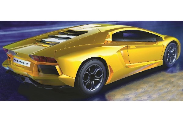 Quickbuild Lamborghini Aventsdor, yellow