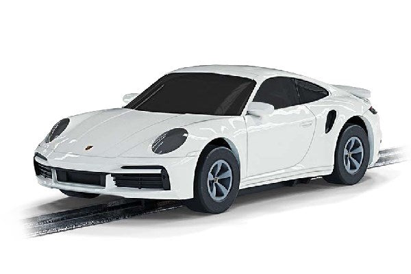 Micro Porsche 911 Turbo Car, white 1:64