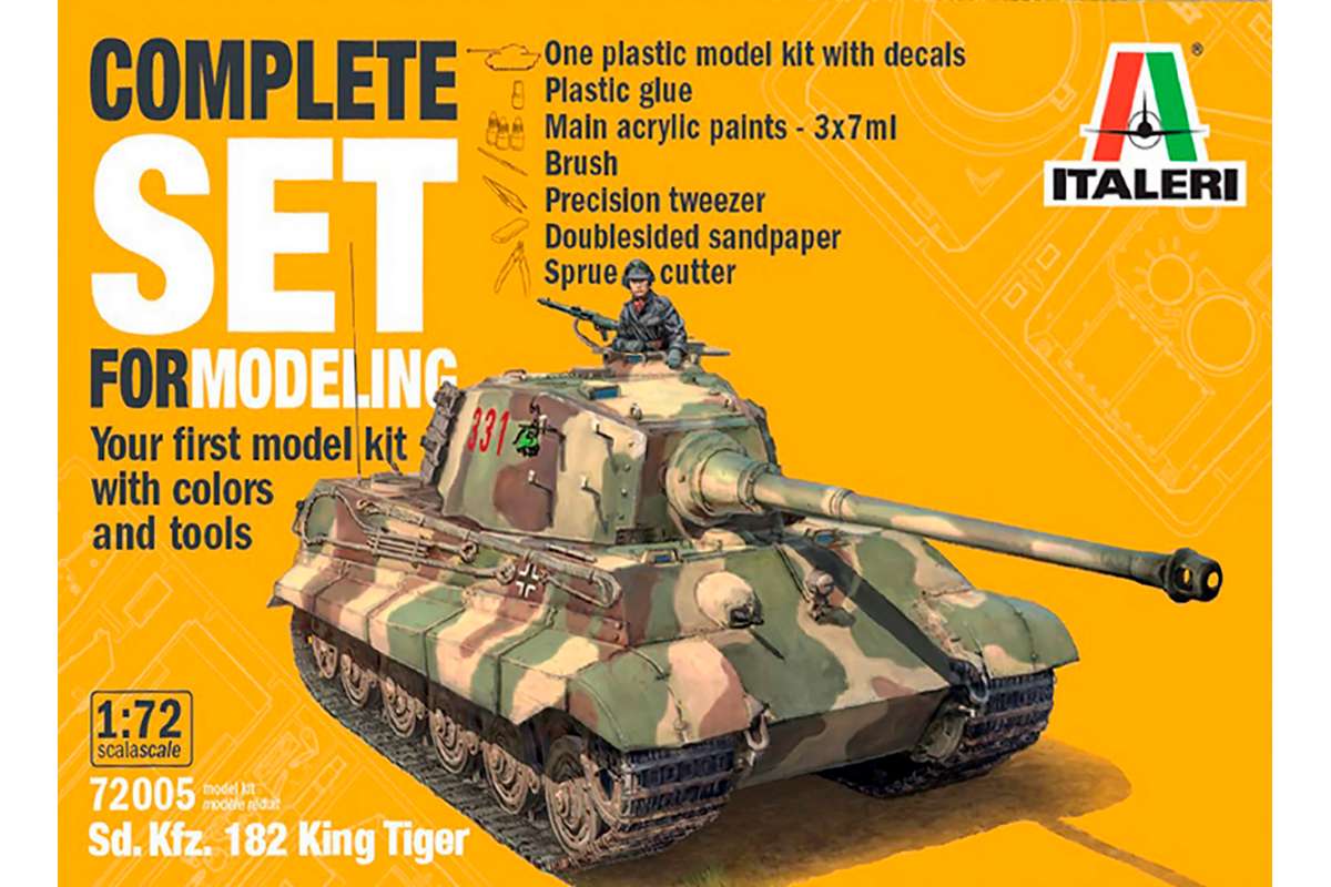 1:72 Complete modeling set Kfz. 182 King Tiger