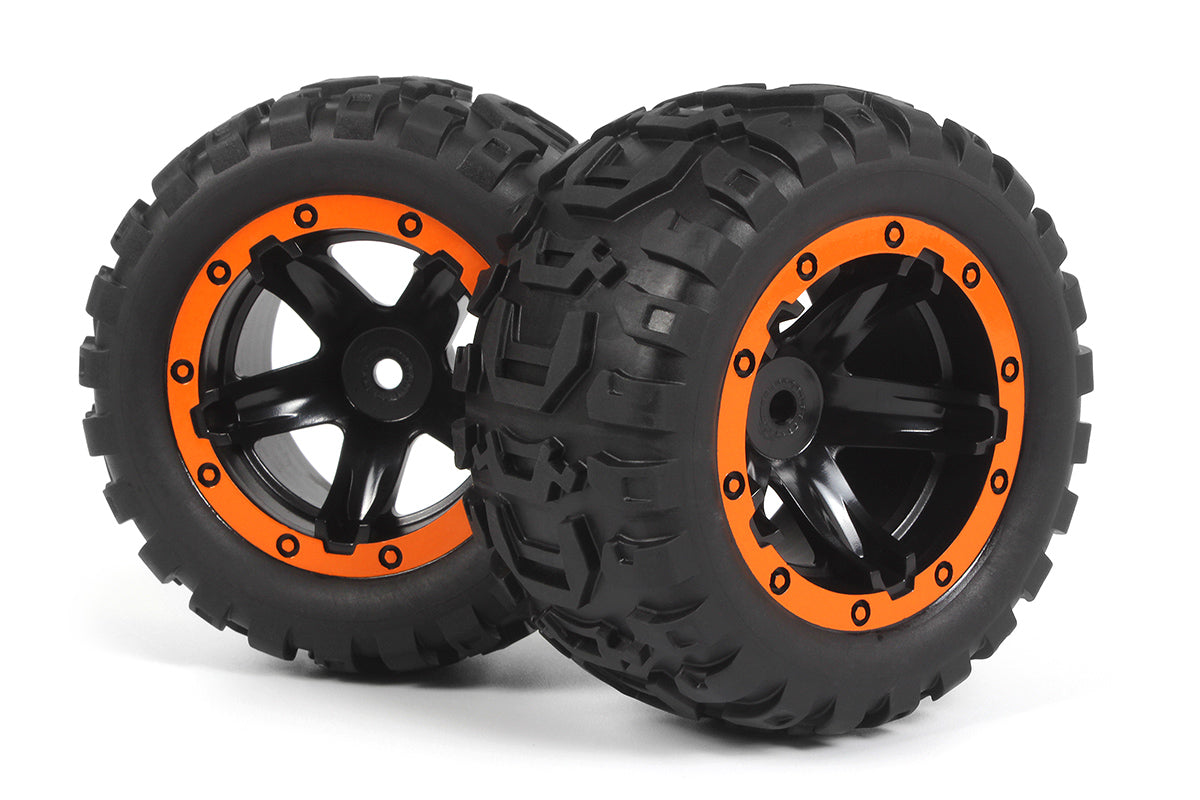 Slyder MT Wheels/Tires Assembled (Black/Orange)