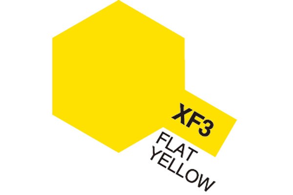 Acrylic Mini XF-3 Flat Yellow (Flat)