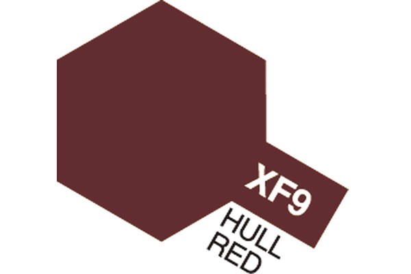 Acrylic Mini XF-9 Hull Red (Flat)