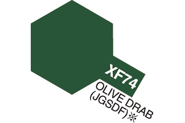 Acrylic Mini XF-74 Olive Drab (JGSDF) (Flat)