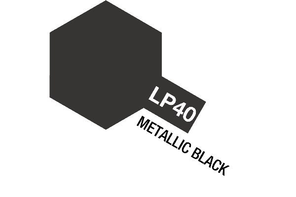 Tamiya Lacquer Paint LP-40 Metallic Black (Gloss)