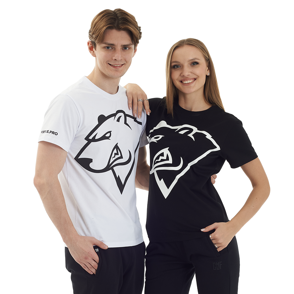 Virtus.pro T-shirt "bear" white, L