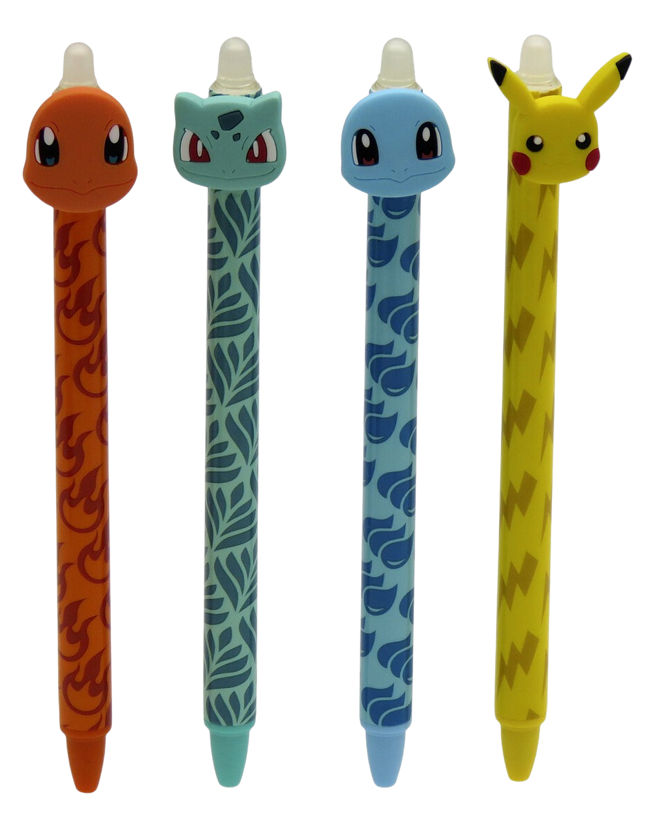 POKEMON - Starter - Head Topper Erasable Gel Pen (Display 36 pcs)