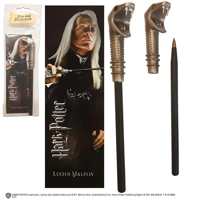 HP LUCIUS MALFOY WAND PEN AND BOOKMARK