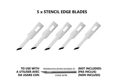 STENCIL EDGE BLADES (5) FOR NO.1 HANDLE